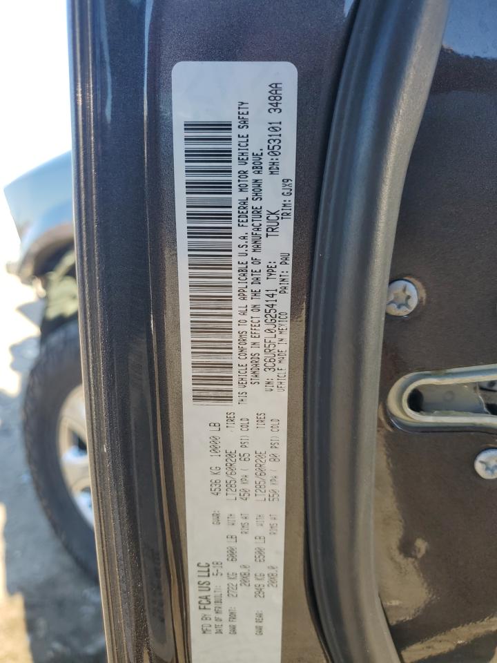 2018 Ram 2500 Laramie VIN: 3C6UR5FL0JG254141 Lot: 90518085