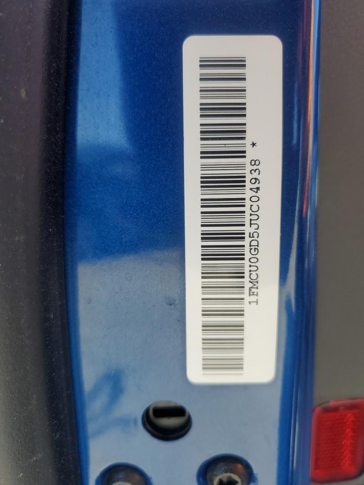 2018 Ford Escape Se VIN: 1FMCU0GD5JUC04938 Lot: 91597625