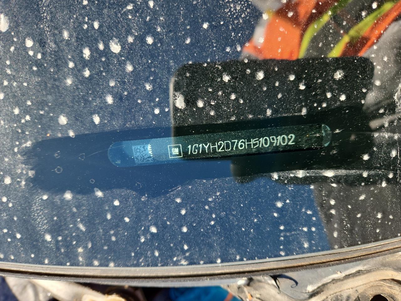 2017 Chevrolet Corvette Stingray Z51 1Lt VIN: 1G1YH2D76H5109102 Lot: 92275895