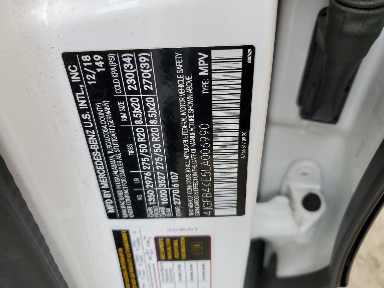 Фото: 4JGFB4KE5LA006990