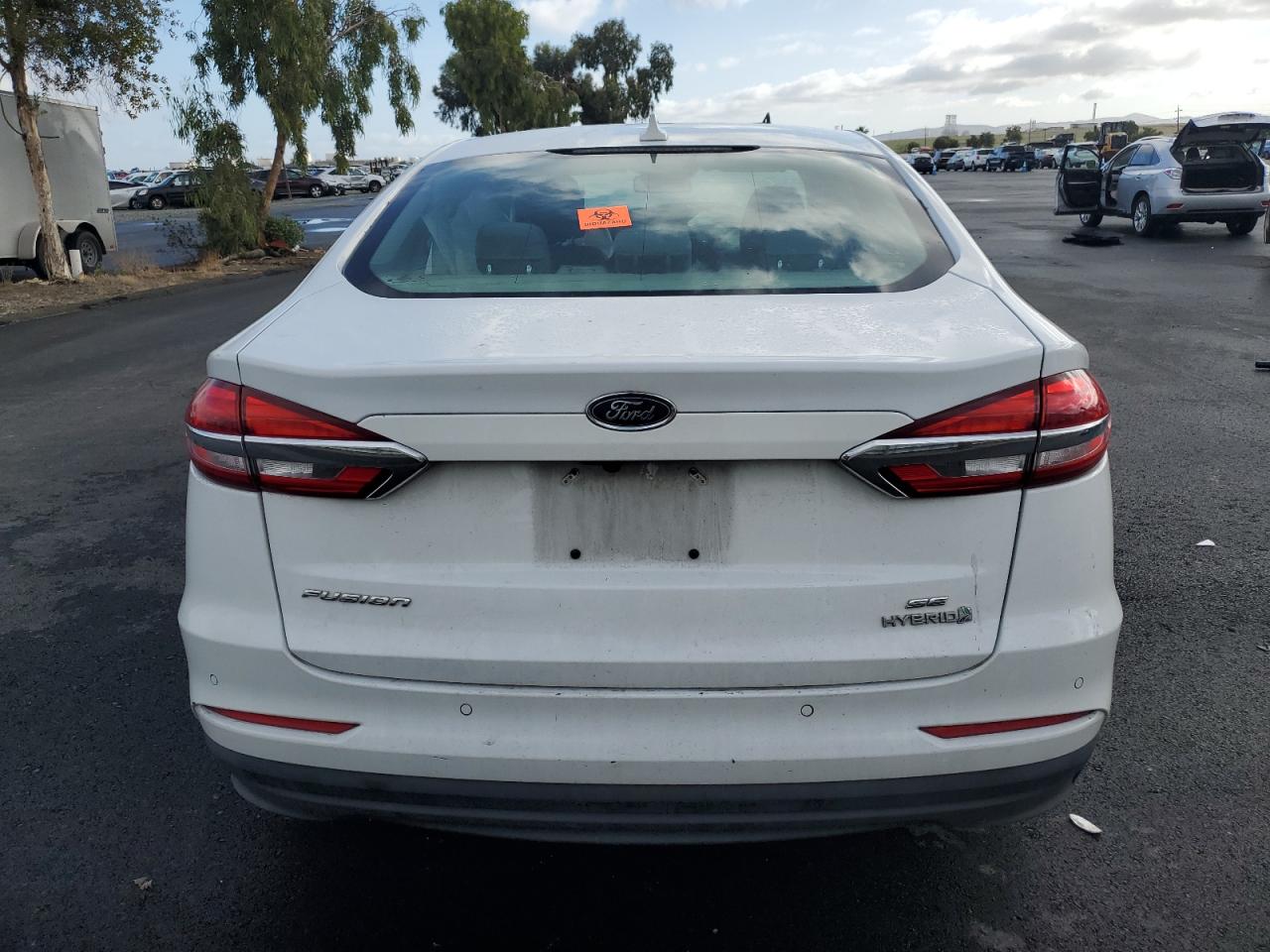 2019 Ford Fusion Se VIN: 3FA6P0LU0KR206738 Lot: 91873275