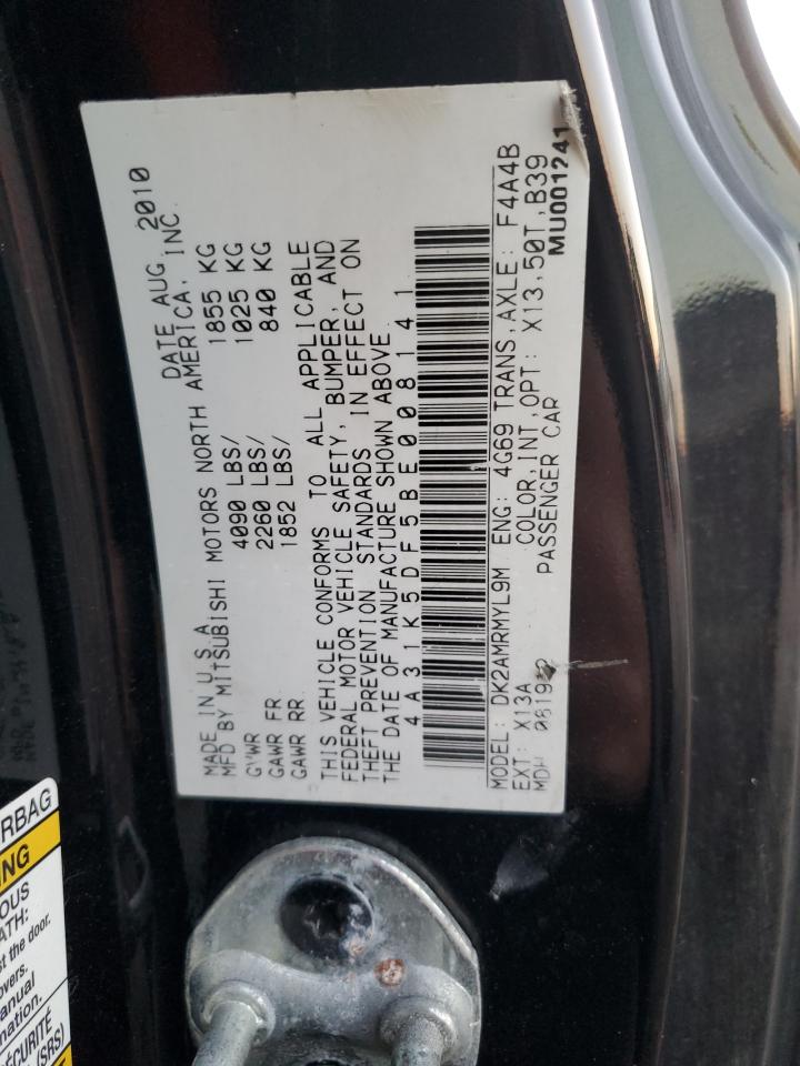 2011 Mitsubishi Eclipse Gs Sport VIN: 4A31K5DF5BE008141 Lot: 92109065