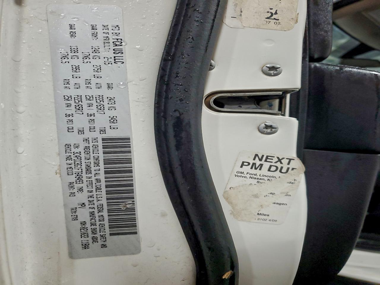 2015 Dodge Journey Sxt VIN: 3C4PDCBG1FT649493 Lot: 92636145