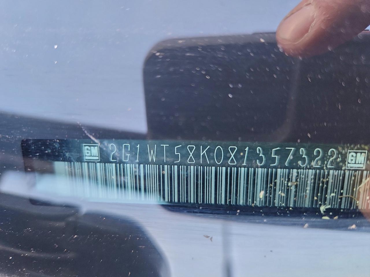 2008 Chevrolet Impala Lt VIN: 2G1WT58K081357322 Lot: 93717355