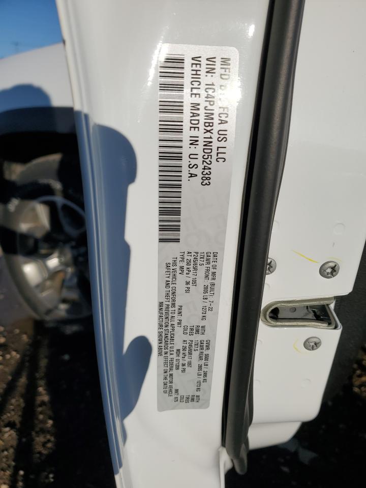 2022 Jeep Cherokee Trailhawk VIN: 1C4PJMBX1ND524383 Lot: 92213575