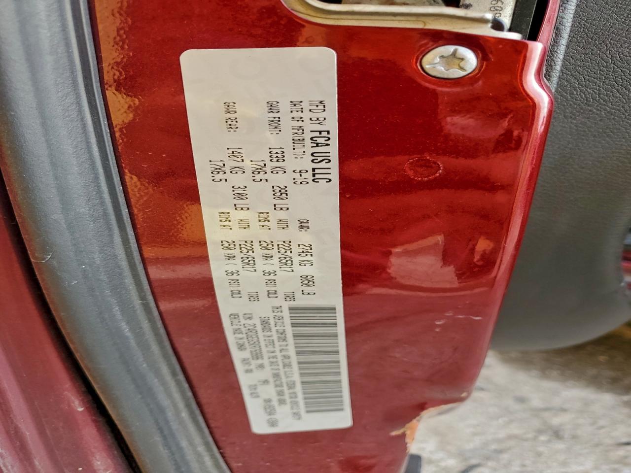 2019 Dodge Grand Caravan Gt VIN: 2C4RDGEG5KR769886 Lot: 93852005