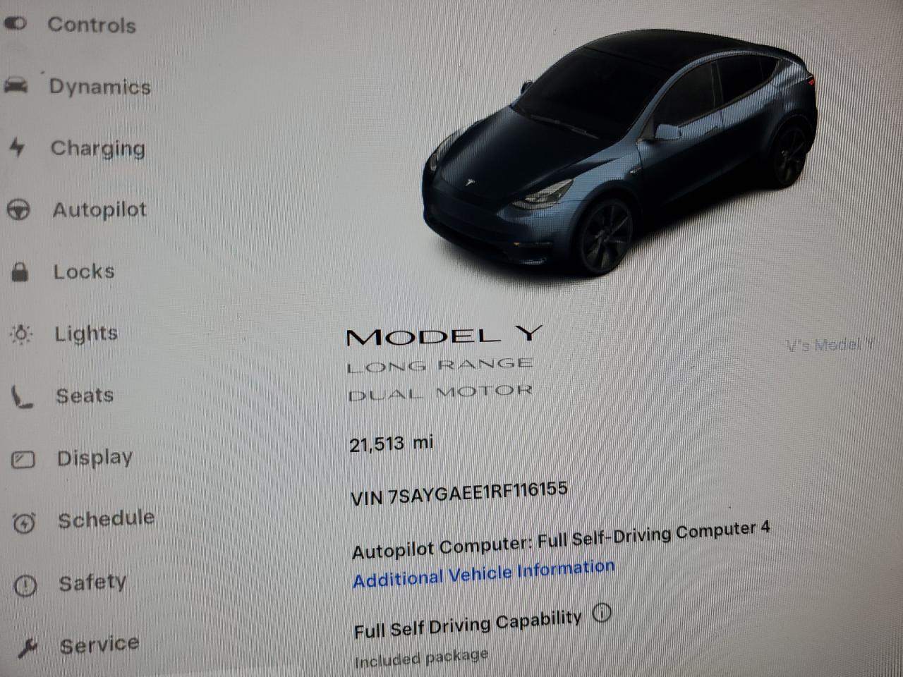 2024 Tesla Model Y VIN: 7SAYGAEE1RF116155 Lot: 90947775