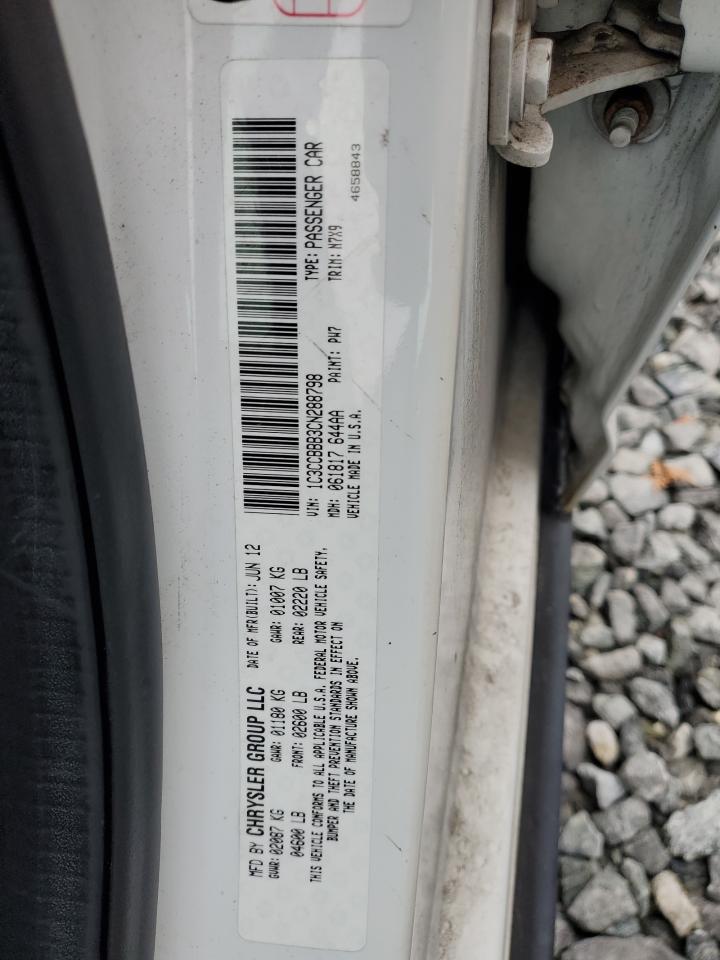 2012 Chrysler 200 Touring VIN: 1C3CCBBB3CN288798 Lot: 90877525