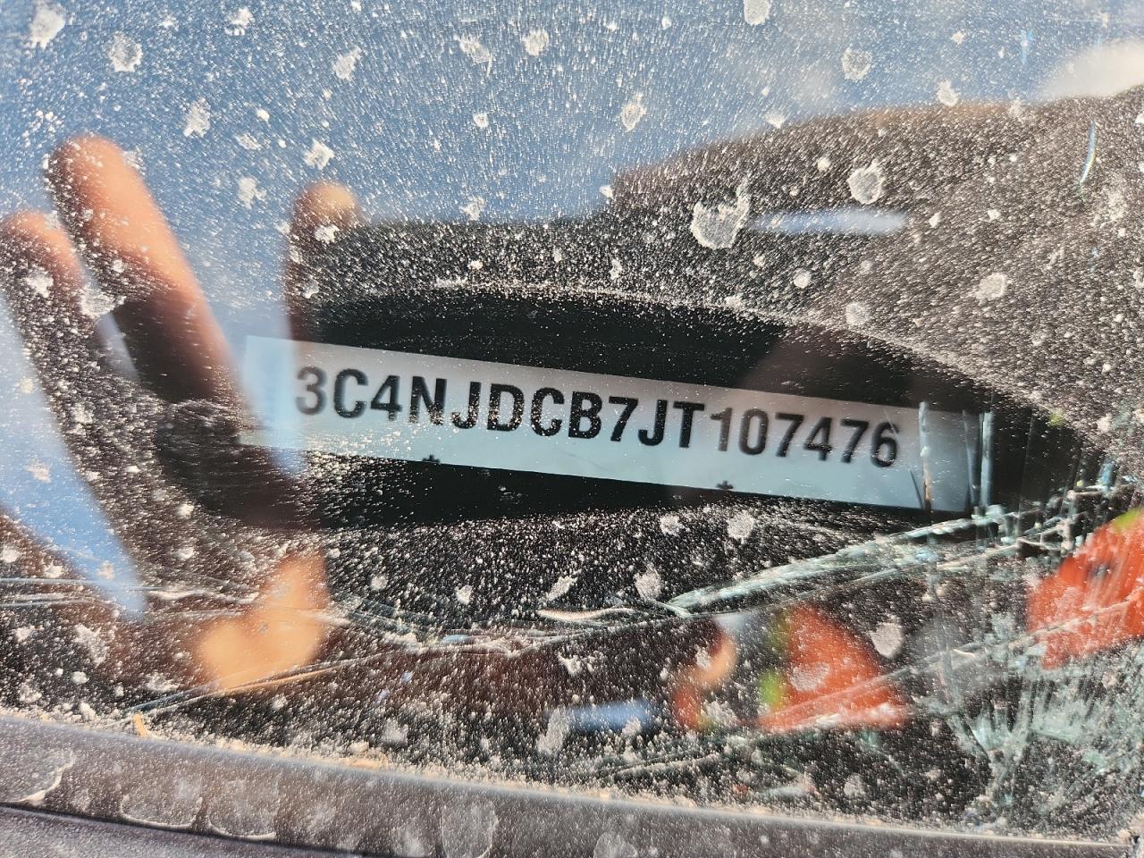 2018 Jeep Compass Limited VIN: 3C4NJDCB7JT107476 Lot: 91807795