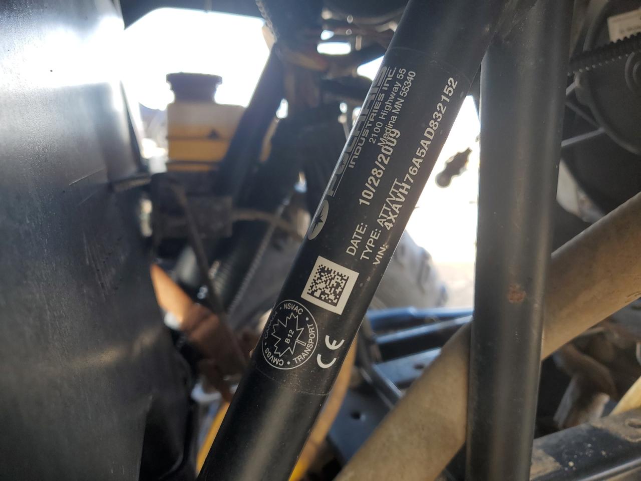 2010 Polaris Ranger Rzr VIN: 4XAVH76A5AD832152 Lot: 93224745