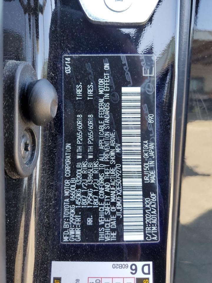 2014 Lexus Gx 460 VIN: JTJBM7FX2E5079270 Lot: 91255665