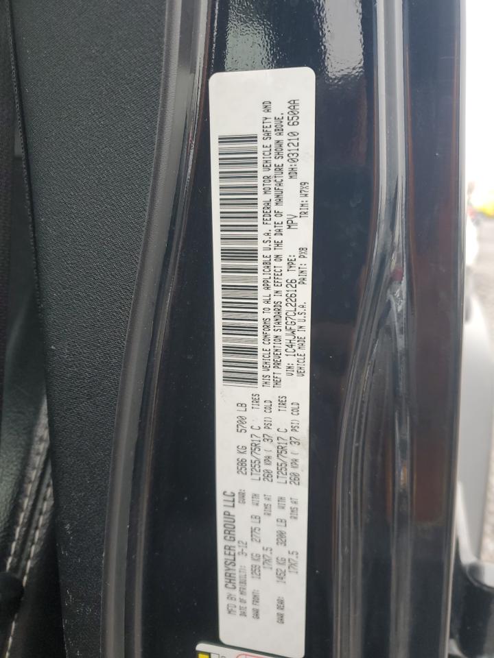 2012 Jeep Wrangler Unlimited Rubicon VIN: 1C4HJWFG7CL226126 Lot: 92760185