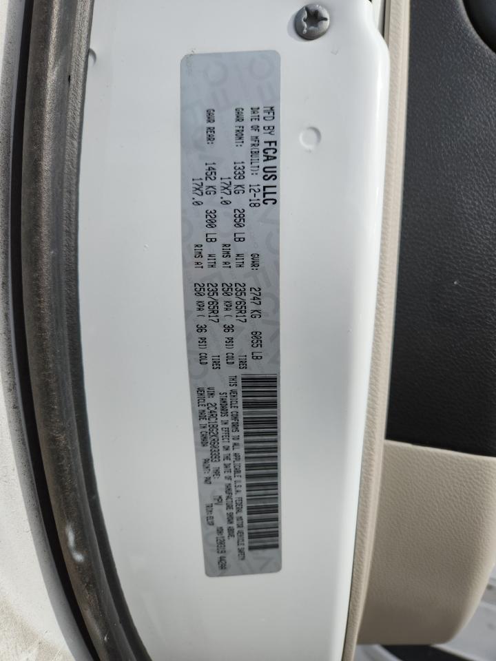 2019 Chrysler Pacifica Touring L VIN: 2C4RC1BG2KR603393 Lot: 90719745