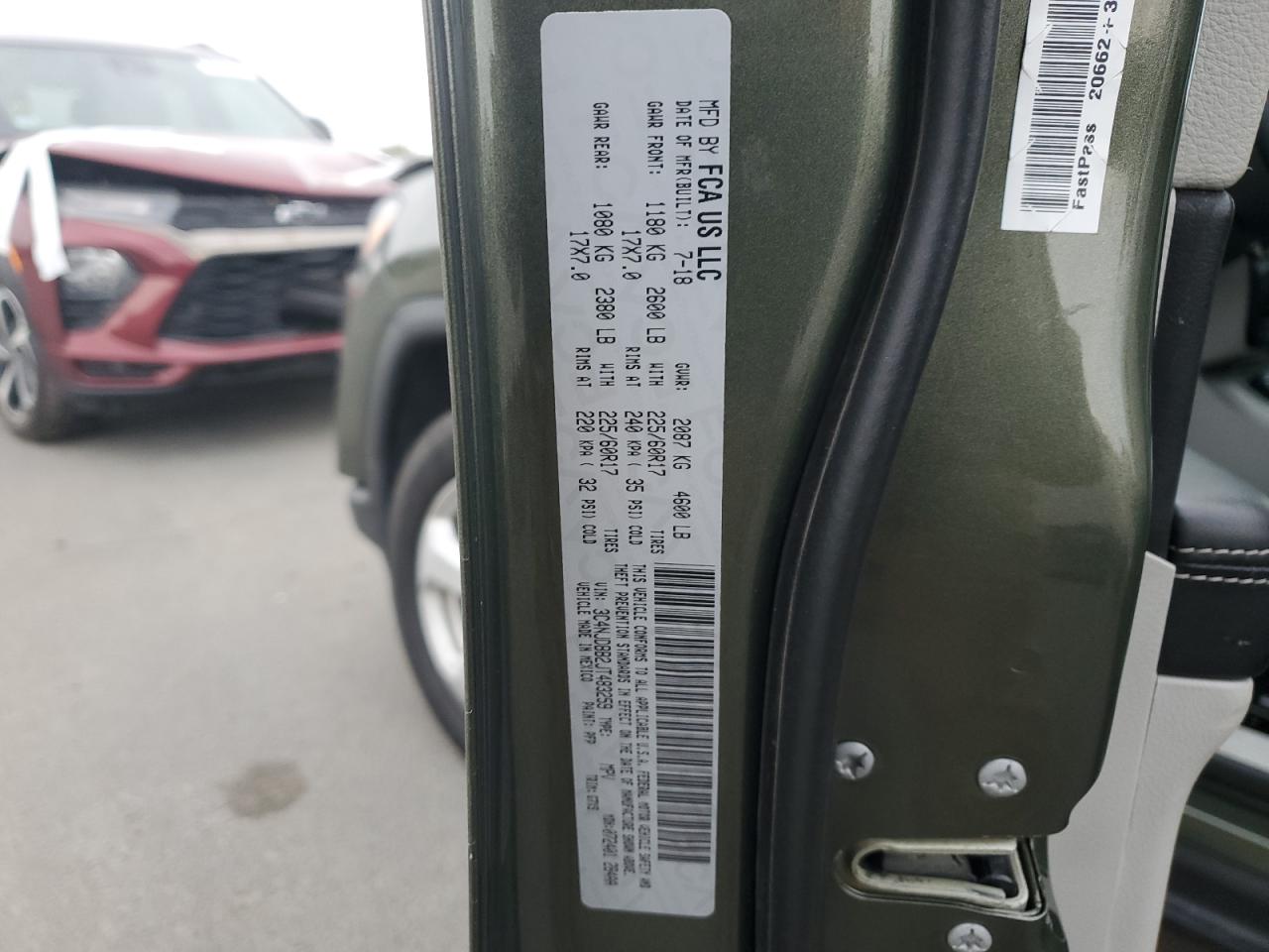 2018 Jeep Compass Latitude VIN: 3C4NJDBB2JT483259 Lot: 91227455