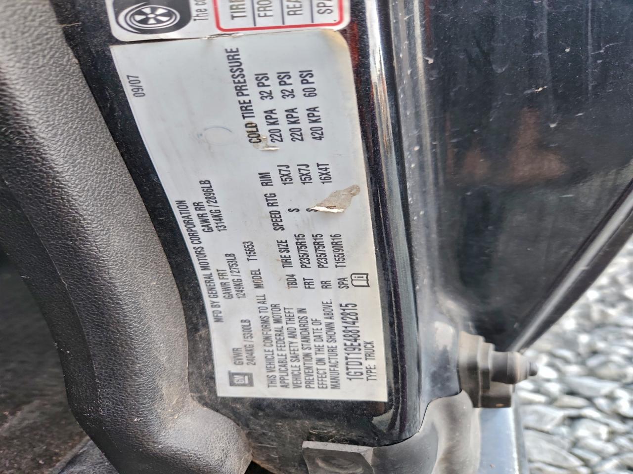 2008 GMC Canyon VIN: 1GTDT19E488142815 Lot: 92995765