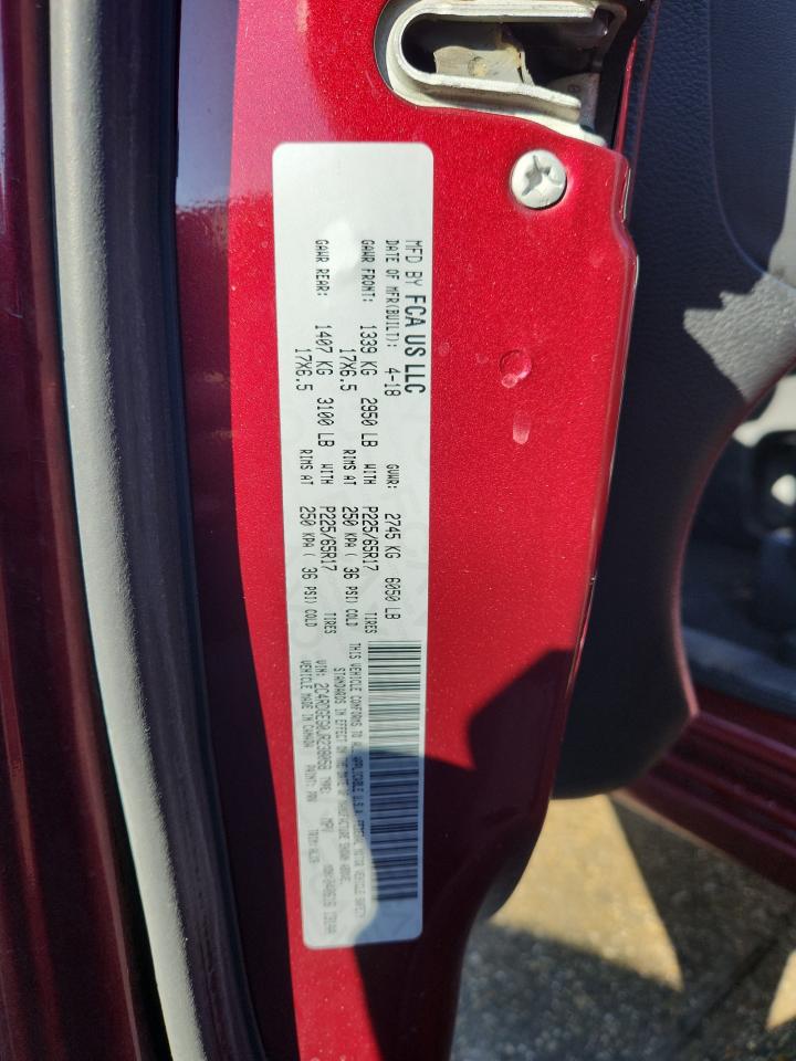 2018 Dodge Grand Caravan Gt VIN: 2C4RDGEG0JR238058 Lot: 92534375