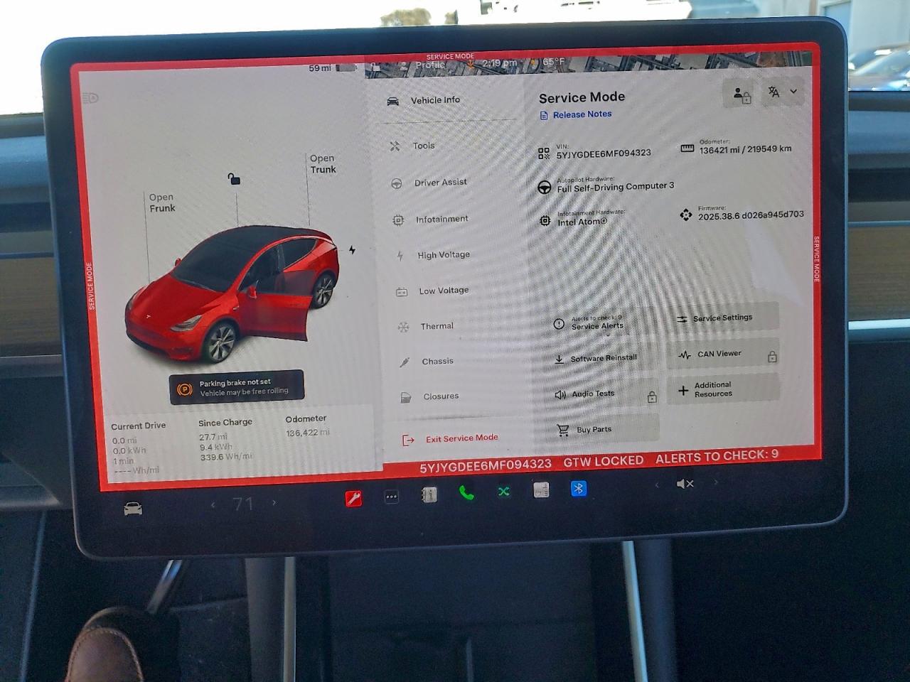 2021 Tesla Model Y VIN: 5YJYGDEE6MF094323 Lot: 93484915