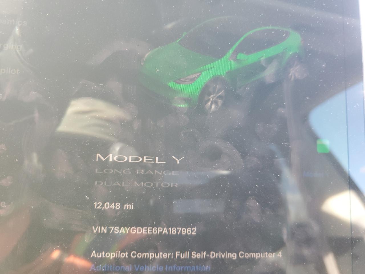 2023 Tesla Model Y VIN: 7SAYGDEE6PA187962 Lot: 91473115