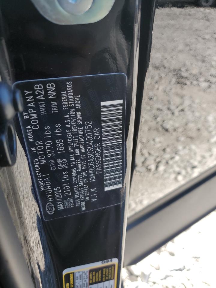 2025 Hyundai Venue Sel VIN: KMHRC8A30SU400752 Lot: 91216095