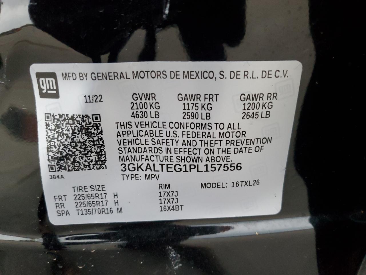 2023 GMC Terrain Sle VIN: 3GKALTEG1PL157556 Lot: 90596855