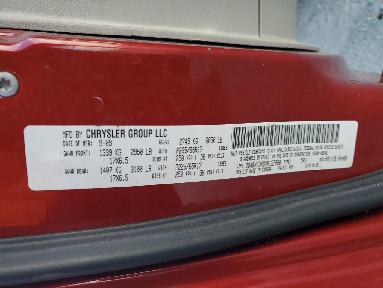2010 Dodge Grand Caravan Sxt VIN: 2D4RN5DX6AR127990 Lot: 91507565