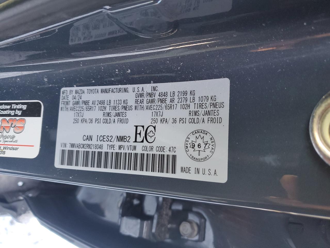 2024 Mazda Cx-50 Gs-L VIN: 7MMVABCM2RN218048 Lot: 91003595