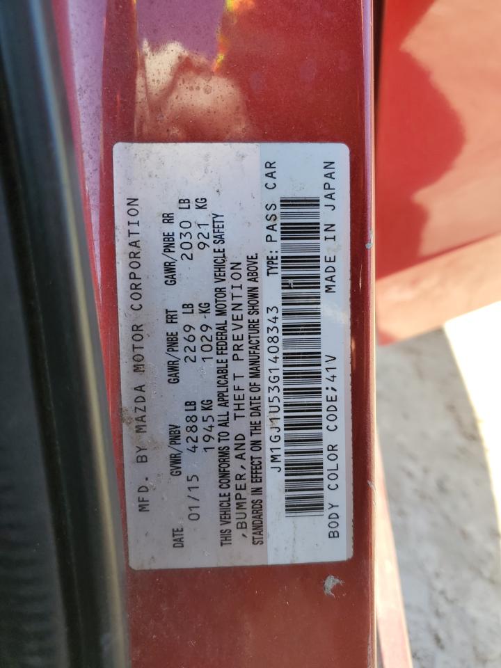 2016 Mazda 6 Sport VIN: JM1GJ1U53G1408343 Lot: 91971965