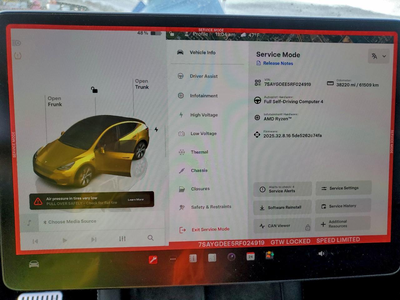 2024 Tesla Model Y VIN: 7SAYGDEE5RF024919 Lot: 93491305