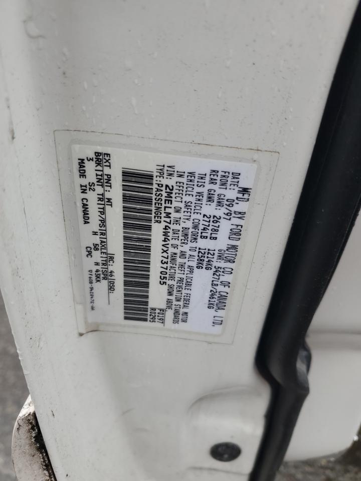 1997 Mercury Grand Marquis Gs VIN: 2MELM74W4VX737055 Lot: 92375865