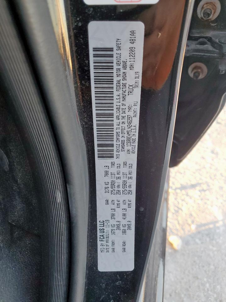 2020 Ram 1500 Limited VIN: 1C6RREHM5LN246297 Lot: 91078865