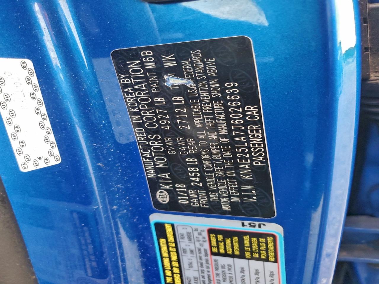 2018 Kia Stinger Premium VIN: KNAE25LA7J6026639 Lot: 94387415