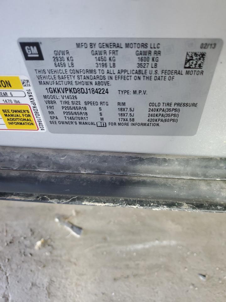 2013 GMC Acadia Sle VIN: 1GKKVPKD8DJ184224 Lot: 92393275