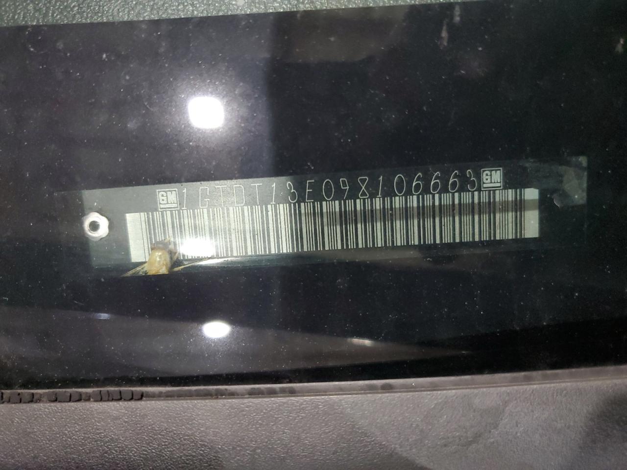 2009 GMC Canyon VIN: 1GTDT13E098106663 Lot: 92059205