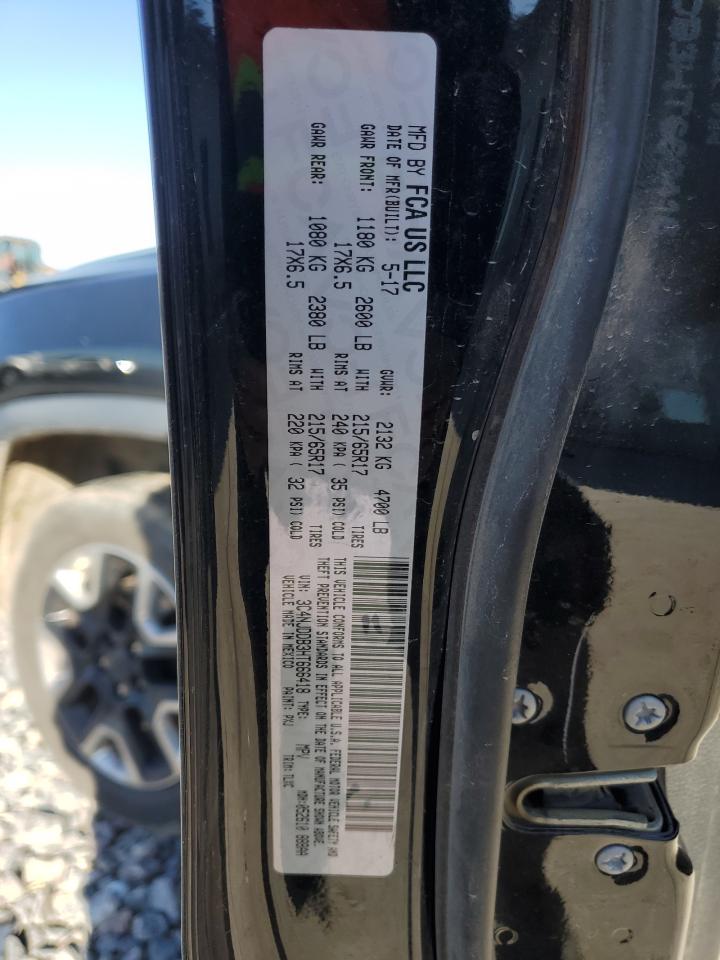 2017 Jeep Compass Trailhawk VIN: 3C4NJDDB3HT666418 Lot: 91270325