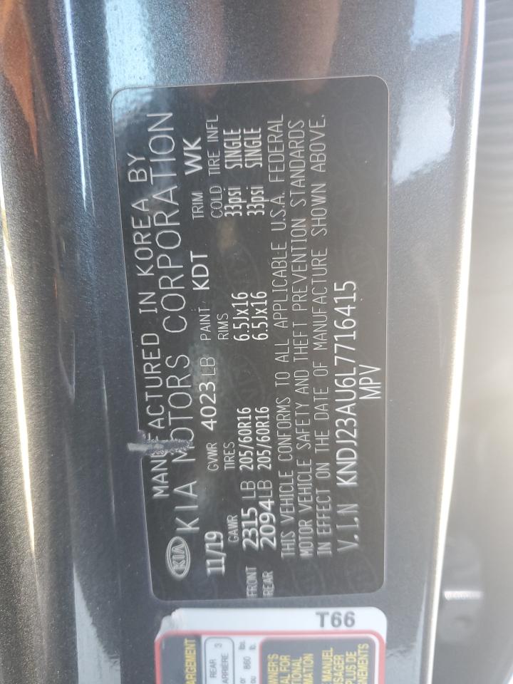 2020 Kia Soul Lx VIN: KNDJ23AU6L7716415 Lot: 90736545