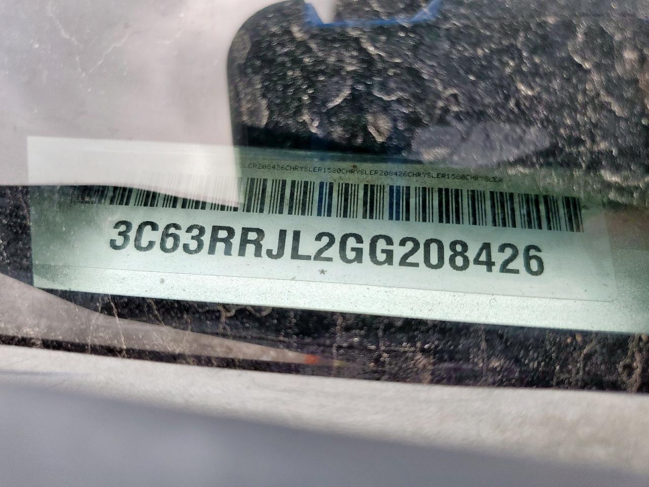 2016 Ram 3500 Laramie VIN: 3C63RRJL2GG208426 Lot: 92252345