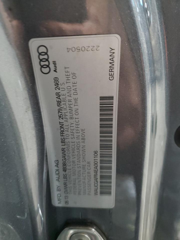 2014 Audi S5 Premium Plus VIN: WAUCGAFR4EA001106 Lot: 93849375