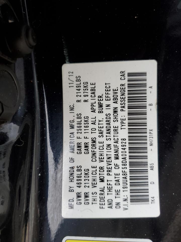 2013 Acura Tl Tech VIN: 19UUA8F58DA004928 Lot: 93553435