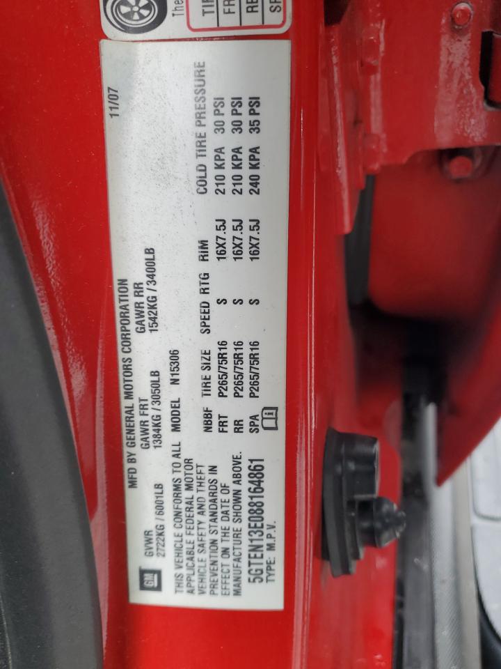 2008 Hummer H3 VIN: 5GTEN13E088164861 Lot: 93184535