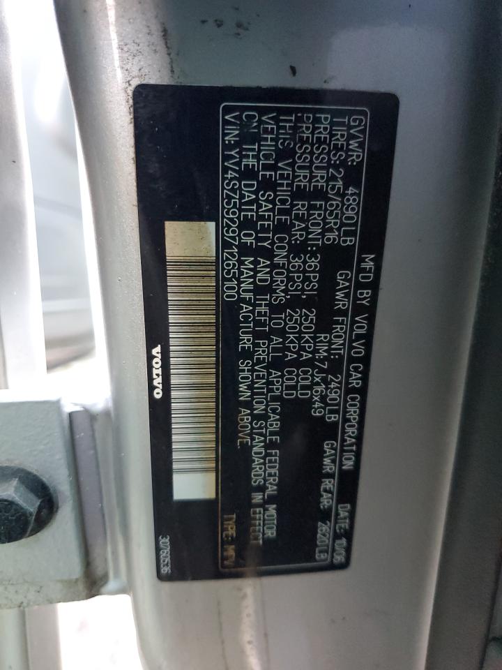 2007 Volvo Xc70 VIN: YV4SZ592971265100 Lot: 93423335