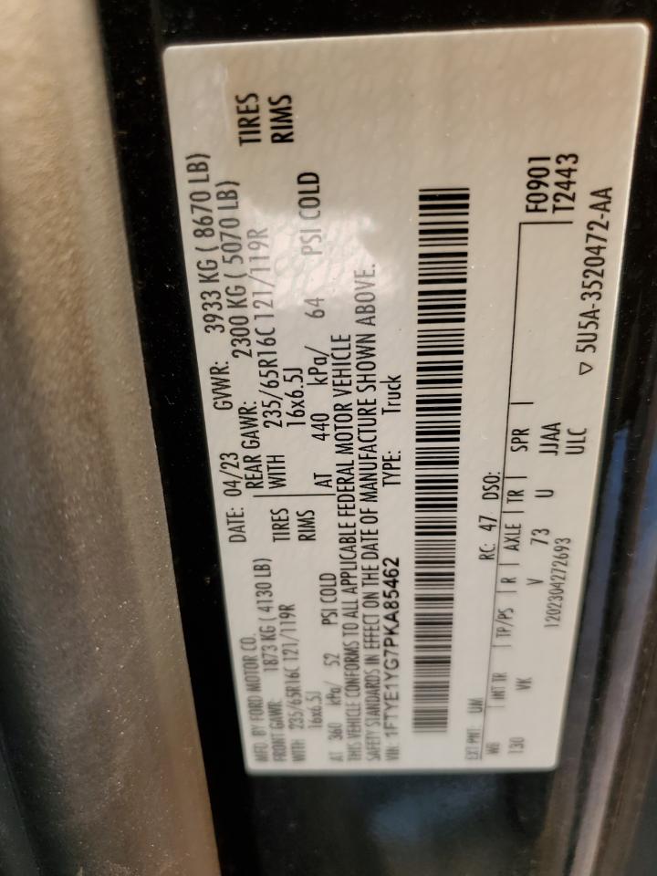 2023 Ford Transit 150 Delivery Van VIN: 1FTYE1YG7PKA85462 Lot: 91233305