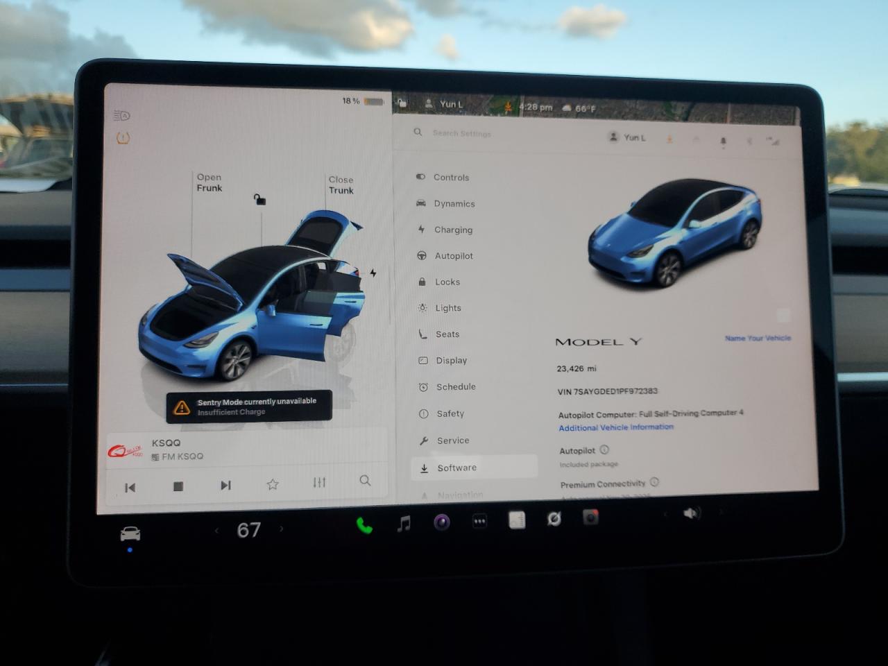 2023 Tesla Model Y VIN: 7SAYGDED1PF972383 Lot: 93039005