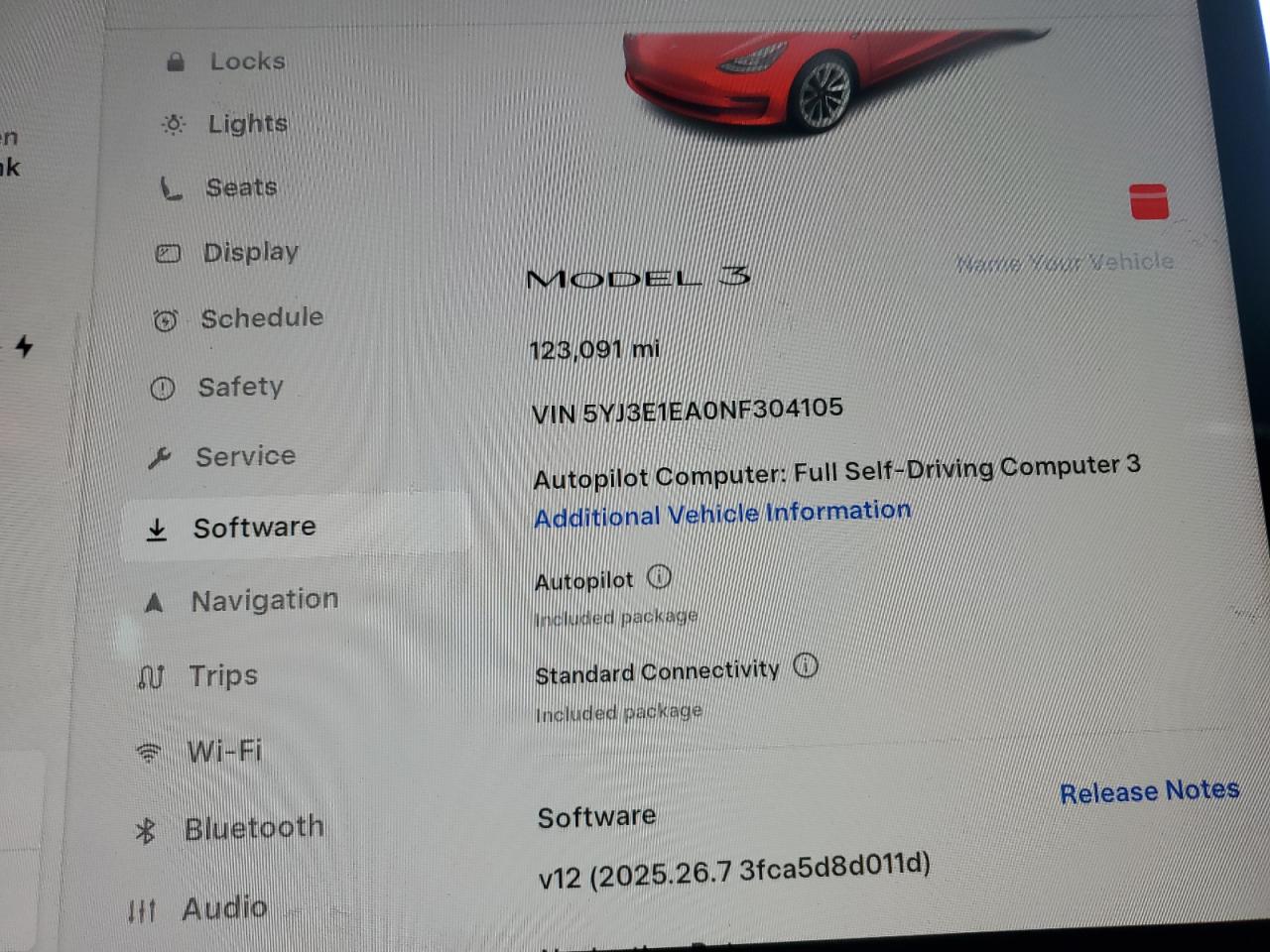 2022 Tesla Model 3 VIN: 5YJ3E1EA0NF304105 Lot: 92121415