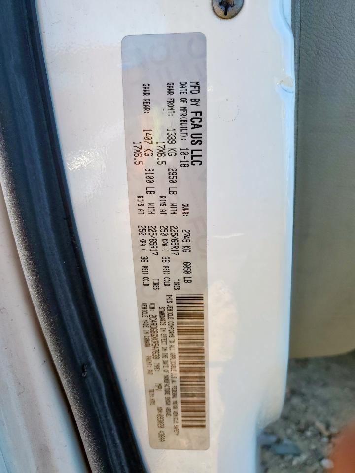 2019 Dodge Grand Caravan Se VIN: 2C4RDGBGXKR547638 Lot: 91551345