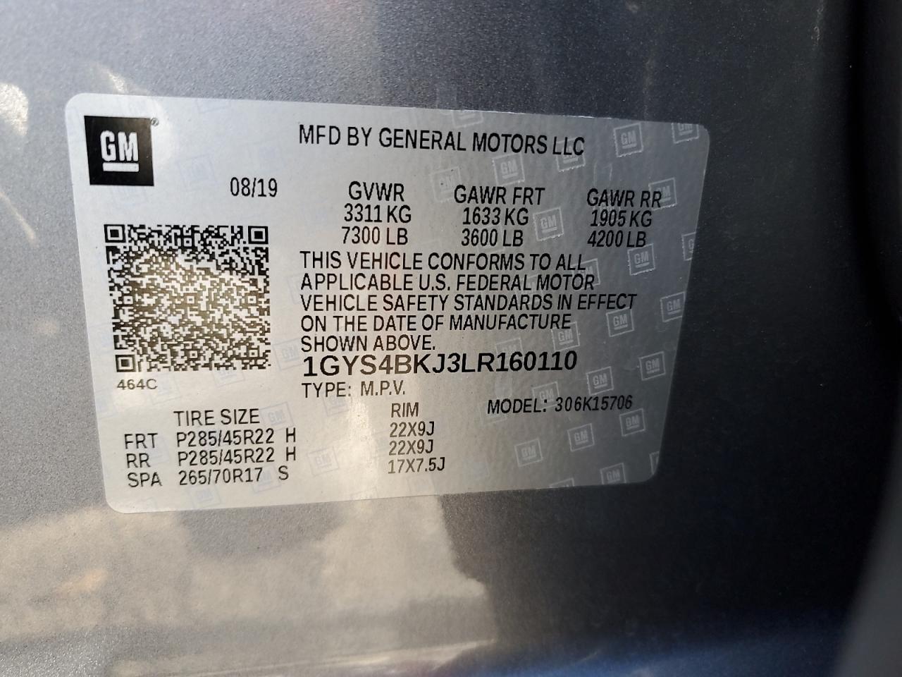 2020 Cadillac Escalade Luxury VIN: 1GYS4BKJ3LR160110 Lot: 91841745