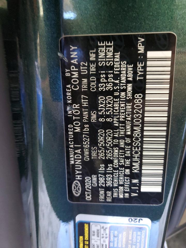 2021 Genesis Gv80 Base VIN: KMUHCESC8MU032088 Lot: 91881225