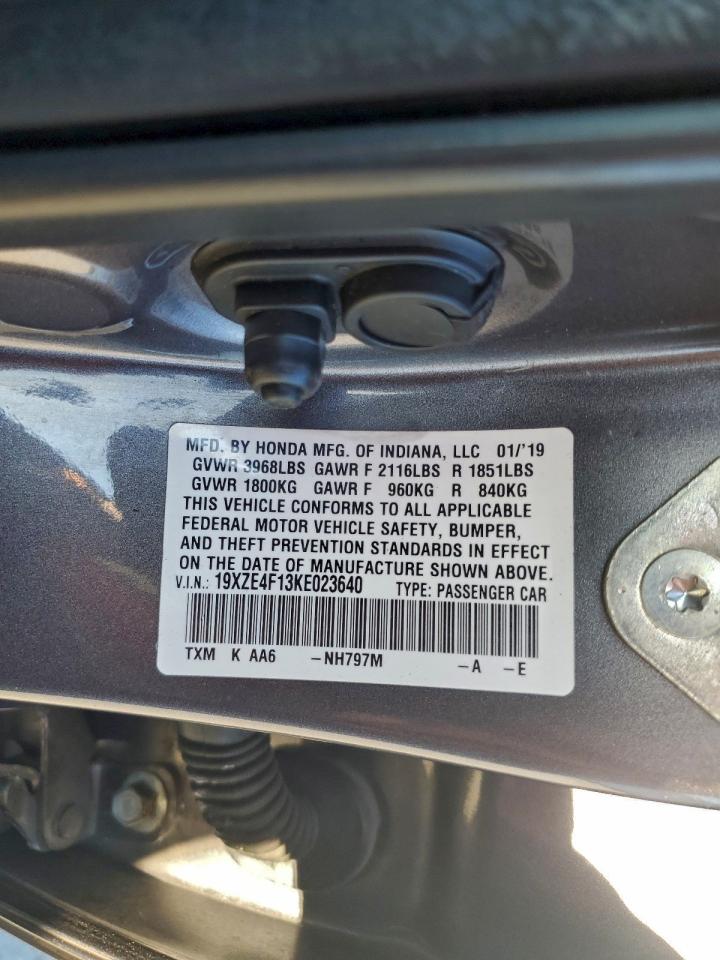 2019 Honda Insight Lx VIN: 19XZE4F13KE023640 Lot: 94375675