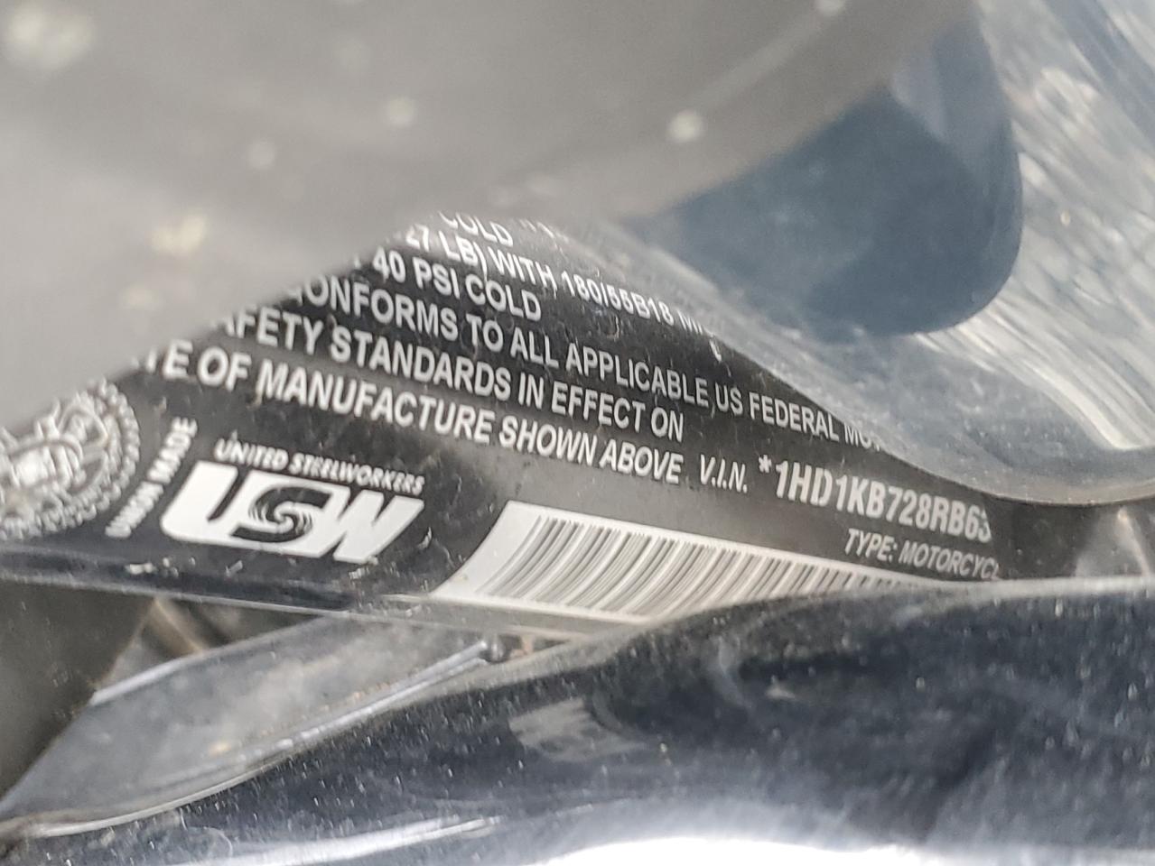 2024 Harley-Davidson Flhx VIN: 1HD1KB728RB631600 Lot: 92303235