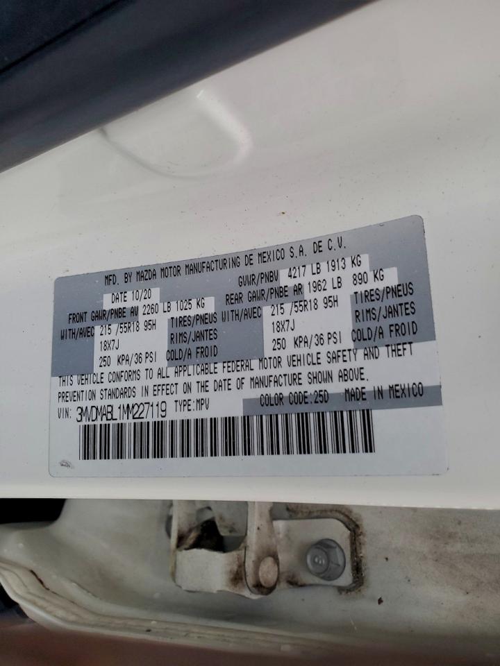 2021 Mazda Cx-30 Select VIN: 3MVDMABL1MM227119 Lot: 94396035