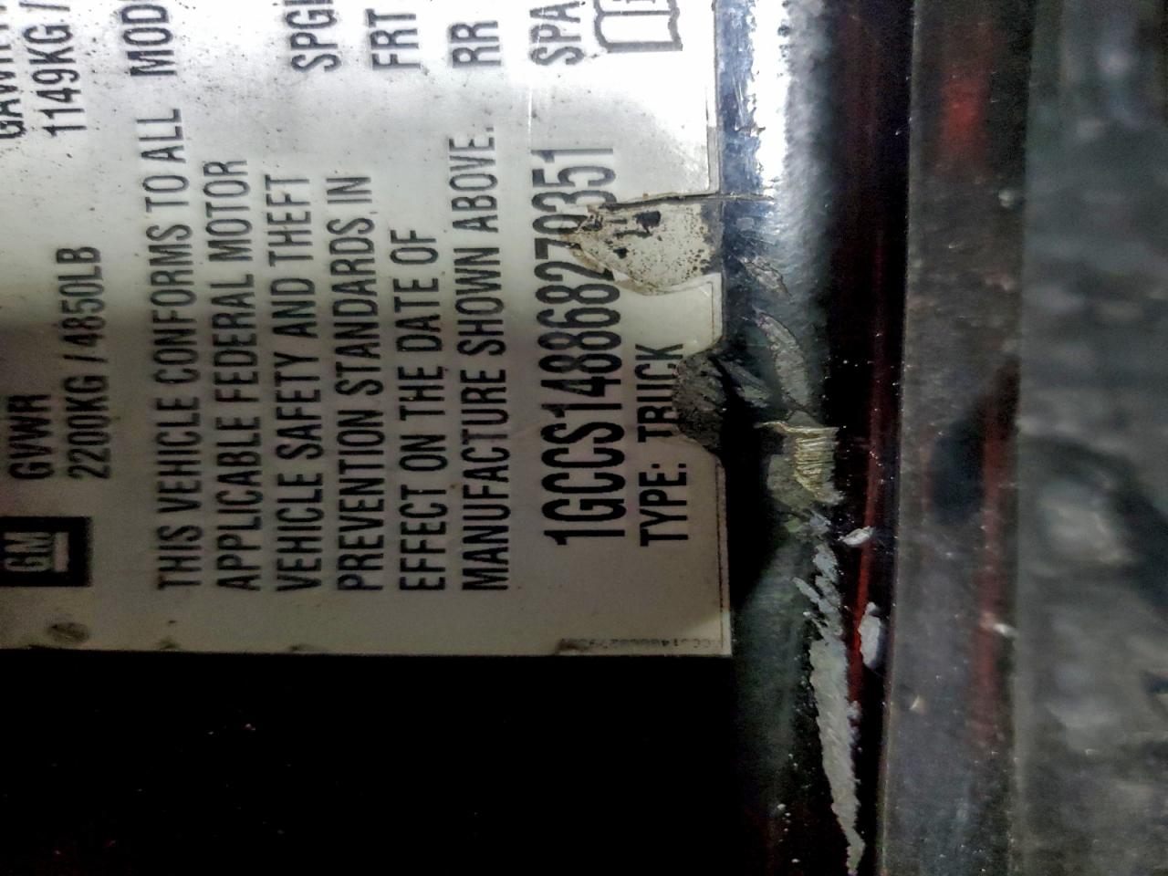 2006 Chevrolet Colorado VIN: 1GCCS148868279351 Lot: 94384475